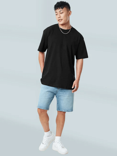 pure cotton oversize tshirt solid