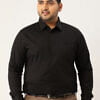 pure cotton black full sleeves for plus size men