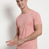 pure cotton men blush pink tshirt solid