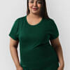 pure cotton plus size women tshirt solid