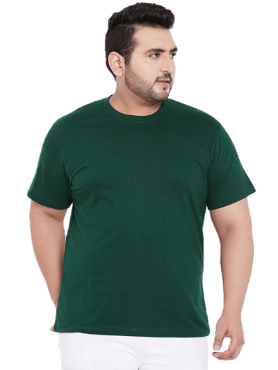 pure cotton plus size men tshirt solid