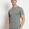 pure cotton men grey tshirt solid