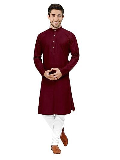 pure cotton kurta pajama solid