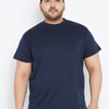 pure cotton plus size men tshirt solid