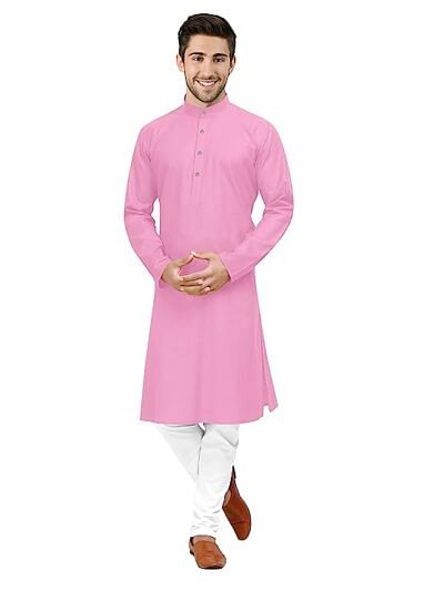 pure cotton kurta pajama solid