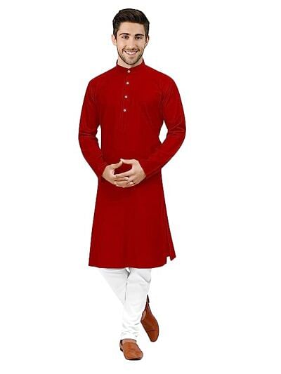 pure cotton kurta pajama solid