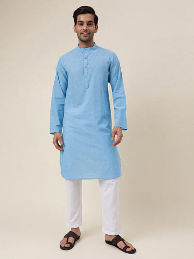 pure cotton kurta pajama solid