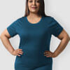 pure cotton plus size women tshirt solid