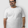 pure cotton plus size men tshirt solid