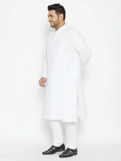 pure cotton kurta pajama solid plus size