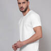 pure cotton men white tshirt solid