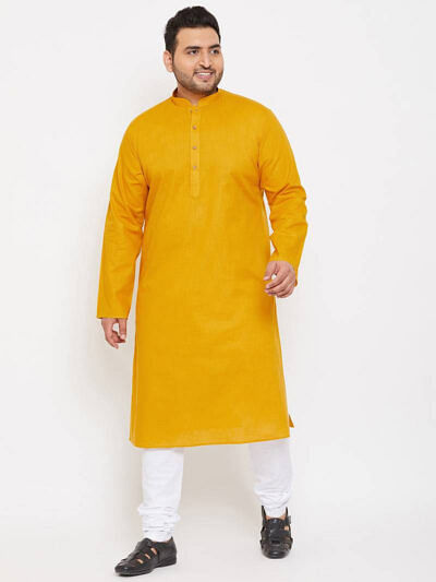 pure cotton kurta pajama solid plus size